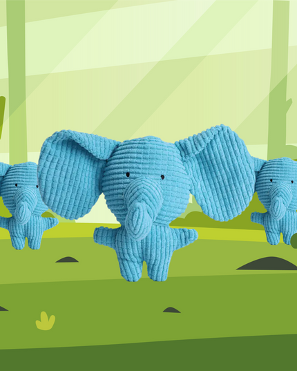 Blue Elephant Toy