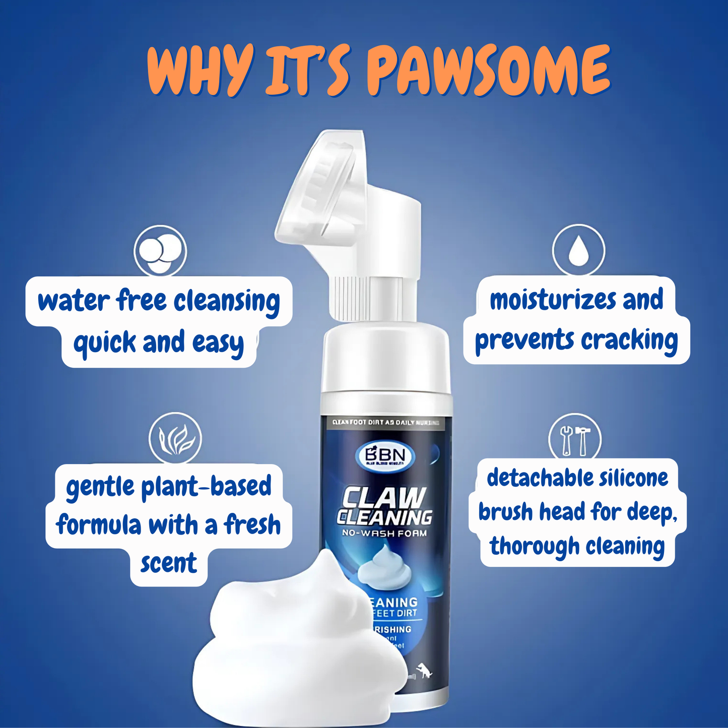Paw Foam Cleaner (No Rinse)