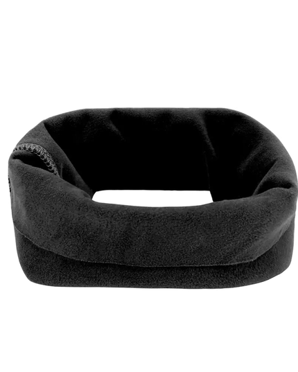 Black neck gaiter on a white background