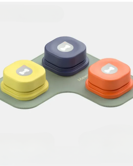 Colorful silicone lid set on a gray background