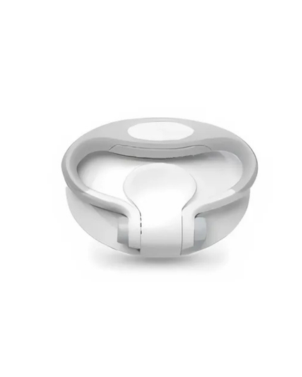 White ring-shaped device on a white background