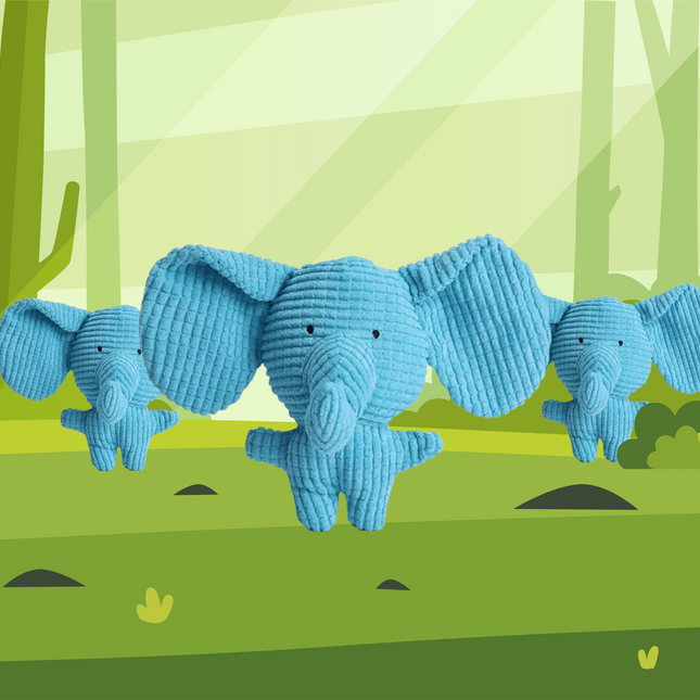 Blue Elephant Toy