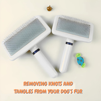 White Fluffy Knot Comb