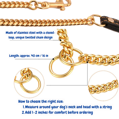 Gold Cuban Chain Leash