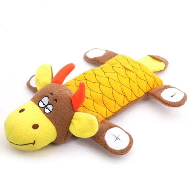 Plush dragon toy with a white background