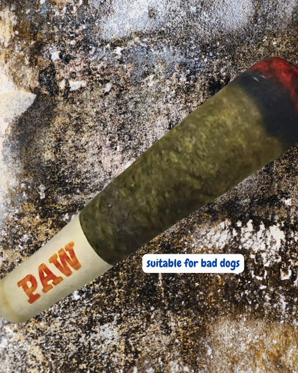 Toy with 'PAW' branding on a textured surface