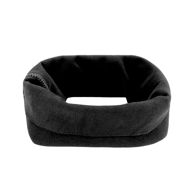 Black neck gaiter on a white background